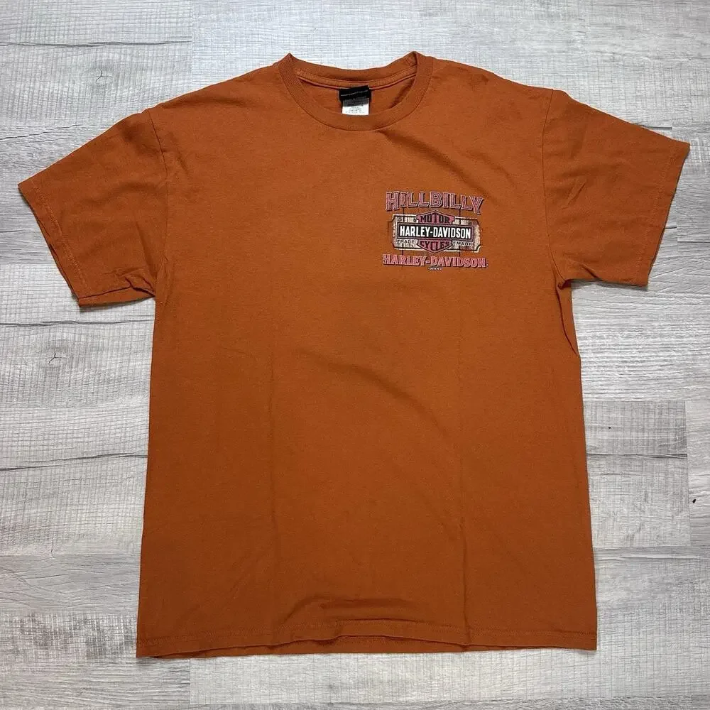 Lot of 4 Harley Davidson Short Sleeve T-Shirts Bundle Men's Size Large Dbl Sided